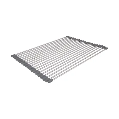 Сушарка на кухонну мийку Lidz Acsis LA01 Gray, кругла основа, для посуду 440х320 мм LDACSLA01GRA49779