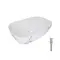Раковина накладна Qtap Robin 600x390x150 мм, Marble, прямокутна, з донним клапаном QTROB188MR49788