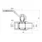 Кран кульовий Thermo Alliance Forte 3/4" ВЗ для води (ручка) SF605W20