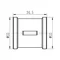 Муфта SD Forte 3/4" ВВ хром SF356H20