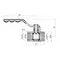 Кран кульовий Thermo Alliance Standart 3/4" ВР для газу (важіль) SD600NG20PN40