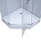Душова кабіна Lidz Dozorca SC90x90.CRM.LOW.TR, скло прозоре 6 мм