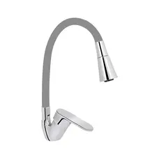 Змішувач для кухні Lidz Tani 008F3 з гнучким виливом (k40) LDTAN008F3GCR39507 Chrome/Grey