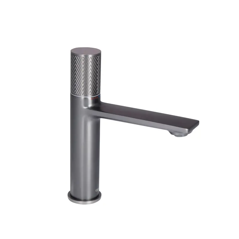 Змішувач для раковини Qtap Brno з прогресивним картриджем 1067103K Gunmetal Black PVD Змішувач для раковини Qtap Brno з прогресивним картриджем 1067103K Gunmetal Black PVD