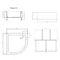 Душовий піддон Lidz KAPIELKA ST80x80x26 з панеллю