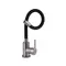 Змішувач для кухні Brinex Pure 015F3 з гнучким виливом   Nickel/Black BRIPUR015F3NKB