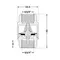 Зворотний клапан Thermo Alliance Base 3/4"ВВ Slim із латунним штоком TAB240W20S