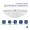Комплект Qtap Dove: Раковина накладна овальна 635x420x150 мм White + Донний клапан PU02O