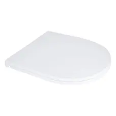 Сидіння для унітаза підлогового (Dove) 425×363×30 мм, White, з мікроліфтом, Slim Duroplast, Quick Release QT06228380BW3 Qtap