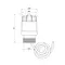 Термоголовка Thermo Alliance Standart М30х1,5 (20-50℃) з виносним датчиком TAS34150