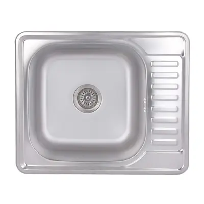 Кухонна мийка Brinex 5848 0,8 мм Satin (BRIN5848SAT08)