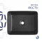 Раковина накладна Qtap Tern 480x370x135 мм, Anthracite, прямокутна, з донним клапаном QT17116069AN