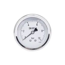 Манометр гліцериновий Thermo Alliancе Forte d63 мм, 1/4"З із заднім підключенням (латун.) 0-10 бар TAF171G10B