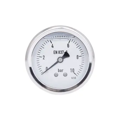 Манометр гліцериновий Thermo Alliancе Forte d63 мм, 1/4"З із заднім підключенням (латун.) 0-10 бар TAF171G10B