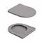 Унітаз підвісний Qtap Robin Ultra Quiet 520×365×340 мм, Stone grey, з сидінням Slim Duroplast / Soft-close / Quick Release QTROB26SG48996