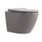 Унітаз підвісний Qtap Robin Ultra Quiet 520×365×340 мм, Stone grey, з сидінням Slim Duroplast / Soft-close / Quick Release QTROB26SG48996