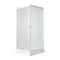 Душовий бокс Lidz Kubis SB90x90.SAT.LOW.FR, скло Frost 4 мм