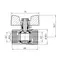 Кран кульовий Thermo Alliance Standart 1" ВР для газу (важіль) SD600NG25PN40
