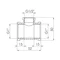 Трійник Thermo Alliance Forte 1"х1/2"х1"В SF362251525