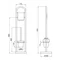 Йоржик Lidz Oreo 0507 підлоговий (матове скло) LDORE0507CRM32480 Chrome