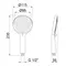 Лійка для ручного душу Qtap Rucni 115 мм округла QTRUCA116O3PCW Chrome