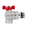 Кран кульовий Icma FAR. ROSSA 3/4" кутовий №362