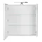 Дзеркальна шафа підвісна Qtap Albatross 700х725х460 White з LED-підсвічуванням QT0177ZP700LW