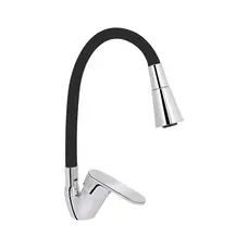 Змішувач для кухні Lidz Tani 008F3 з гнучким виливом (k40) LDTAN008F3BCR39484 Chrome/Black