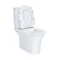 Унітаз-компакт Qtap Presto безобідковий з сідінням Soft-close QT24221217AW