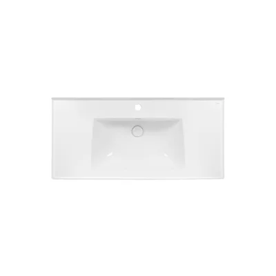 Раковина Qtap Albatross 5C 1000х480х210 White з донним клапаном QT01115100CW