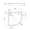 Душовий піддон Qtap Robin 301112 100x100x12 см + сифон