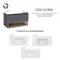 Тумба підвісна Qtap Robin 1000х580х500 GRAPHITE/WHITISH OAK QT1374TPВ1002NGWO