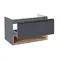 Тумба підвісна Qtap Robin 1000х580х500 GRAPHITE/WHITISH OAK QT1374TPВ1002NGWO