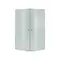Душова кабіна Latwa SC90x90.SAT.MID.FR полукругла, скло Frost 4 мм + Душовий піддон KAPIELKA ST90x90x26, з панеллю Lidz