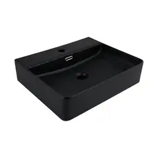 Раковина Qtap Nando LT 500х420х130 Matt black QT12116146AMB