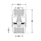 Зворотний клапан Thermo Alliance Base 1"ВВ Slim із латунним штоком TAB240W25S