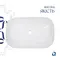 Комплект Qtap Robin: Раковина накладна прамокутна 600x390x150 мм White + Донний клапан PU02