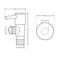 Кран кутовий Thermo Alliance Standart (ручка паличка) з керам.буксою 1/2"З х 1/2"З SF343W1515