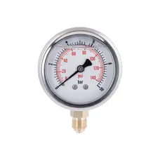 Манометр із гліцерином Thermo Alliancе Forte 10 бар, 1/4"З, нижнє підключення TAF170G10B