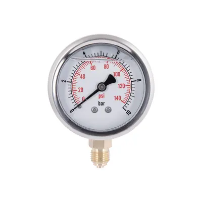 Манометр із гліцерином Thermo Alliancе Forte 10 бар, 1/4"З, нижнє підключення TAF170G10B