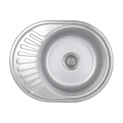 Кухонна мийка Brinex 5745 0,8 мм Satin (BRIN5745SAT08)