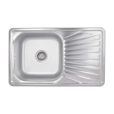Кухонна мийка Brinex 7848 0,8 мм Satin (BRIN7848SAT08)
