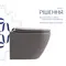 Унітаз підвісний Robin Ultra Quiet 490×365×325 мм, Stone Grey, з сидінням Slim Duroplast / Soft-close / Quick Release QT13332381АSSG Qtap