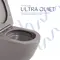 Унітаз підвісний Robin Ultra Quiet 490×365×325 мм, Stone Grey, з сидінням Slim Duroplast / Soft-close / Quick Release QT13332381АSSG Qtap