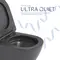 Унітаз підвісний Qtap Robin Ultra Quiet 520×365×340 мм, Anthracite, з сидінням Slim Duroplast / Soft-close / Quick Release QTROB26AN48995