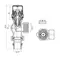 Термостатичний набір Standart осьовий 1/2" TAS354W15 Thermo Alliance