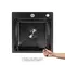 Мийка для кухні інтегрована Lidz Handmade H4545HB Decor Black PVD Honeycomb 2,5/0,5 мм LDH4545HDECBLM49438