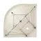 Lidz Набор: Душевая кабина Latwa SC90x90.SAT.LOW.DGR, полукруглая, стекло тонированное 4 мм + Душевой поддон Kapielka ST90x90x14