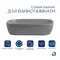 Раковина накладна Qtap Robin 600x390x150 мм, Stone grey, прямокутна, з донним клапаном QTROB188SG49786