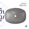 Раковина накладна Qtap Cardinal 500х380х140 мм, Stone grey, прямокутна, з донним клапаном QTCAR188SG49824